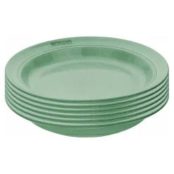 Lot de assiettes plates, 6-pcs. /24 cm, sauge, Céramique