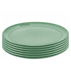 Lot de assiettes plates, 6-pcs. /20 cm, sauge, Céramique