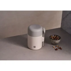 Lunch box isotherme, 600 ml, Acier inoxydable, Cream