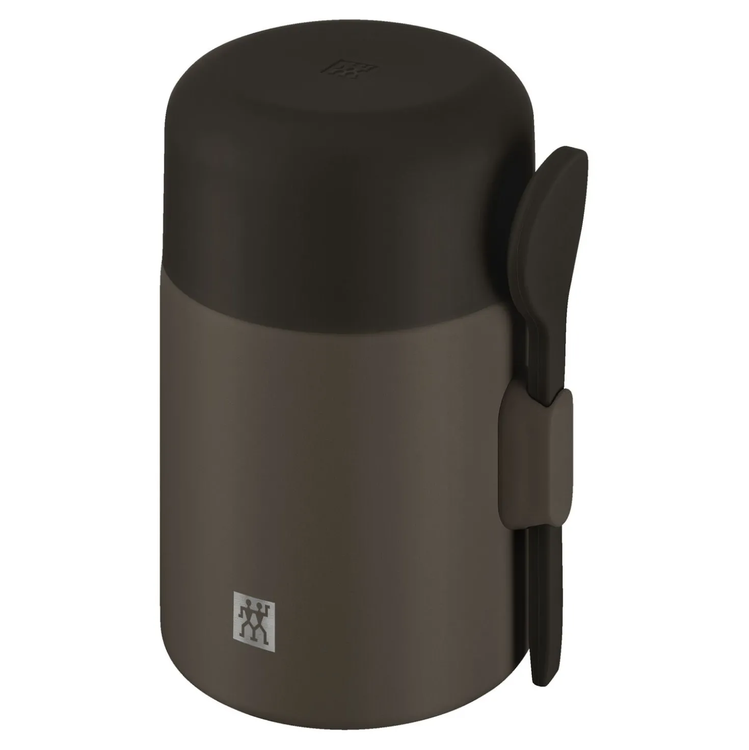 Lunch box isotherme, 600 ml, Acier inoxydable, Chocolat