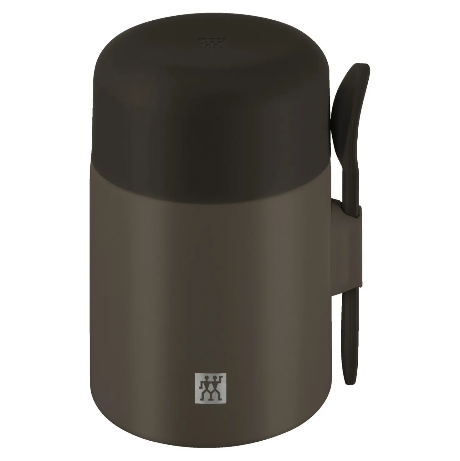 Lunch box isotherme, 600 ml, Acier inoxydable, Chocolat