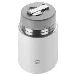 Lunch box isotherme, 700 ml, Acier inoxydable, Blanc-Gris