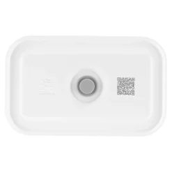 Lunch box M, Plastique, semi transparent-Gris