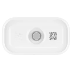 Lunch box S, Plastique, semi transparent-Gris
