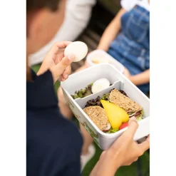 Lunch box sous-vide L, Plastique, Blanc-Gris