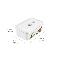 Lunch box sous-vide L, Plastique, Blanc-Gris