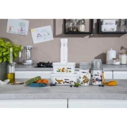 Lunch box sous-vide L, Plastique, Blanc-Gris