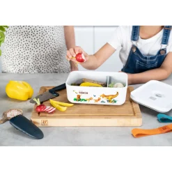 Lunch box sous-vide L, Plastique, Blanc-Gris