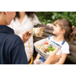Lunch box sous-vide M, Plastique, Blanc-Gris