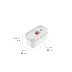 Lunch box sous-vide S, Plastique, Blanc-Rouge