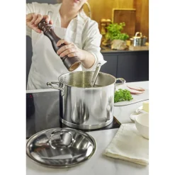 Marmite avec couvercle 24 cm, Inox 18/10