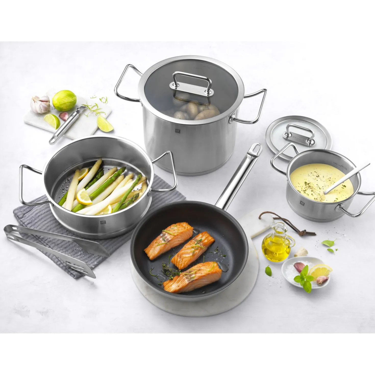 Marmite haute 28 cm, Inox 18/10