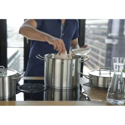 Marmite haute 24 cm, Inox 18/10