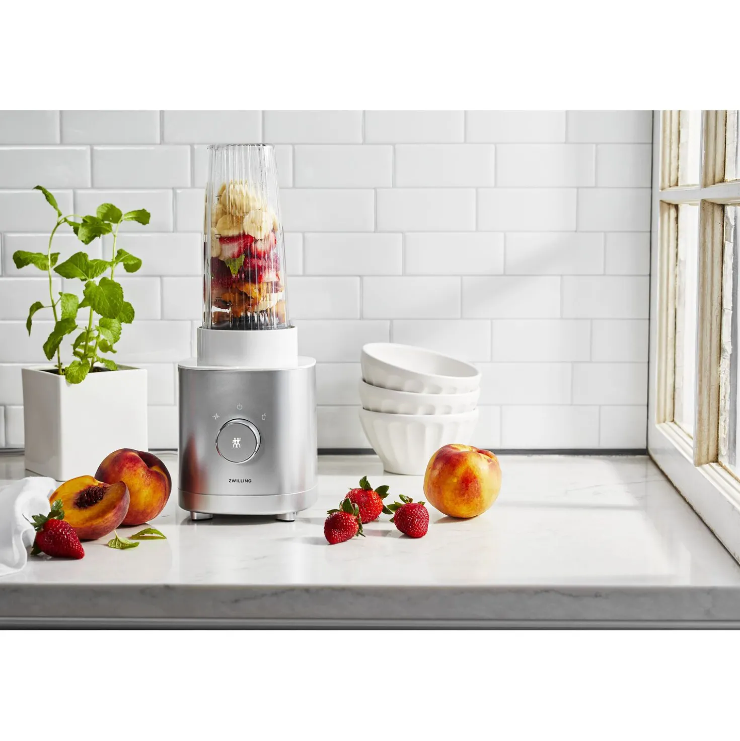 Mini Blender, AC Motor, Argent