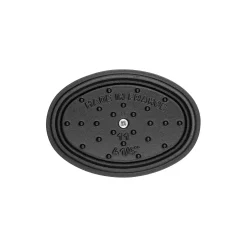 Mini Cocotte 11 cm, Ovale, Noir mat, Fonte