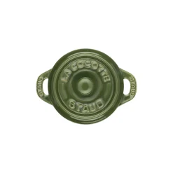 Mini Cocotte 10 cm, Rond(e), Basilic, Céramique