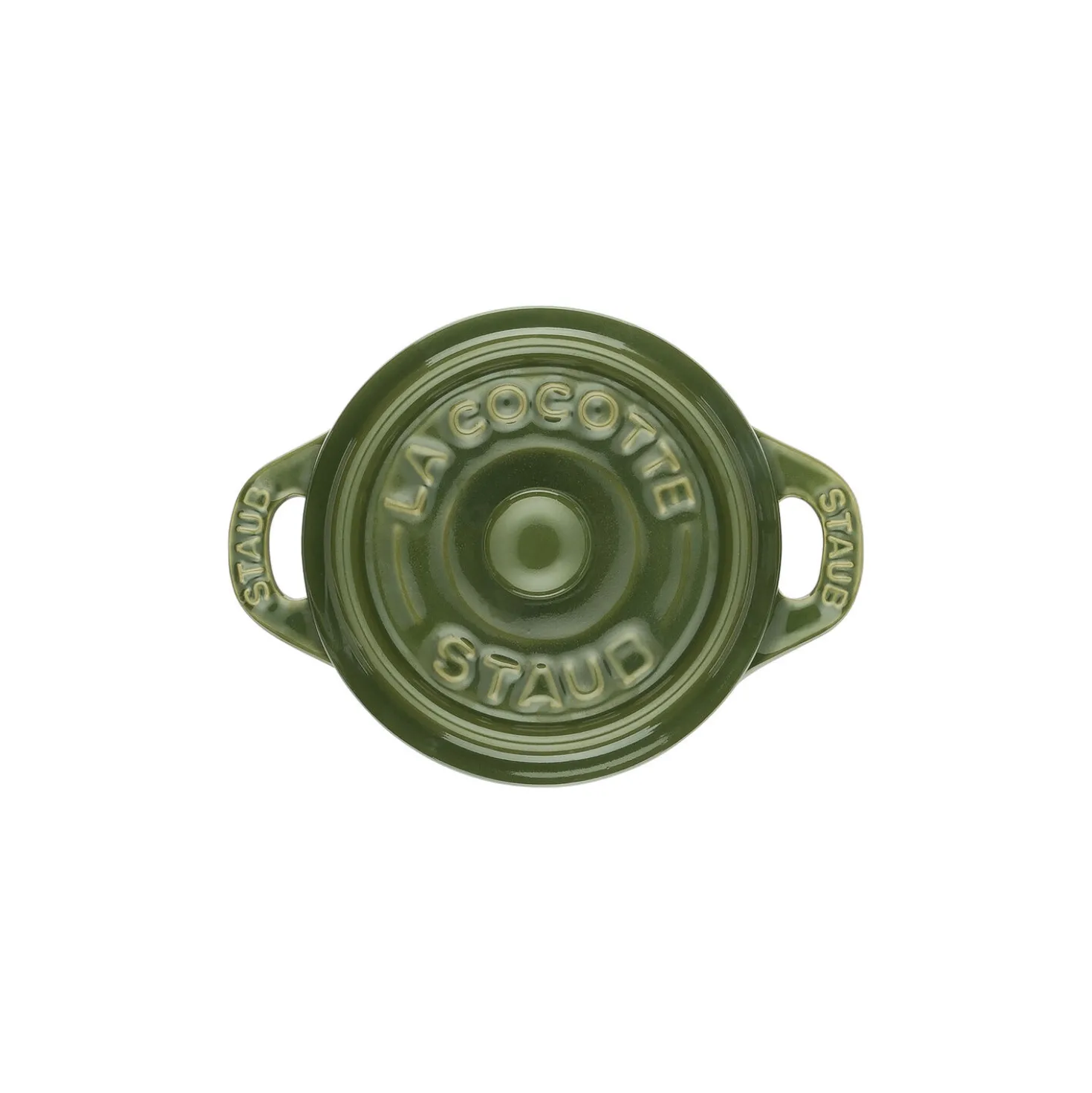 Mini Cocotte 10 cm, Rond(e), Basilic, Céramique