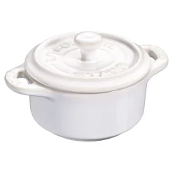 Mini Cocotte 10 cm, Rond(e), Blanc ivoire, Céramique