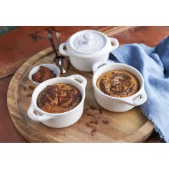 Mini Cocotte 10 cm, Rond(e), Blanc ivoire, Céramique