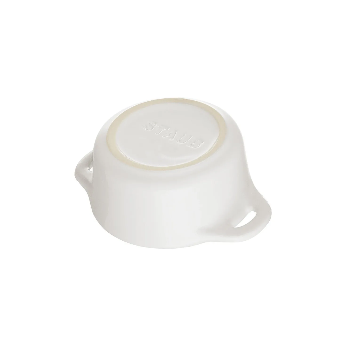 Mini Cocotte 10 cm, Rond(e), Blanc, Céramique