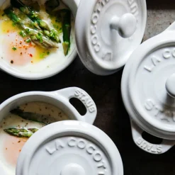 Mini Cocotte 10 cm, Rond(e), Blanc, Céramique