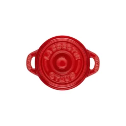 Mini Cocotte 10 cm, Rond(e), Cerise, Céramique