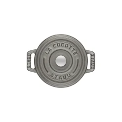Mini Cocotte 10 cm, Rond(e), Gris graphite, Fonte