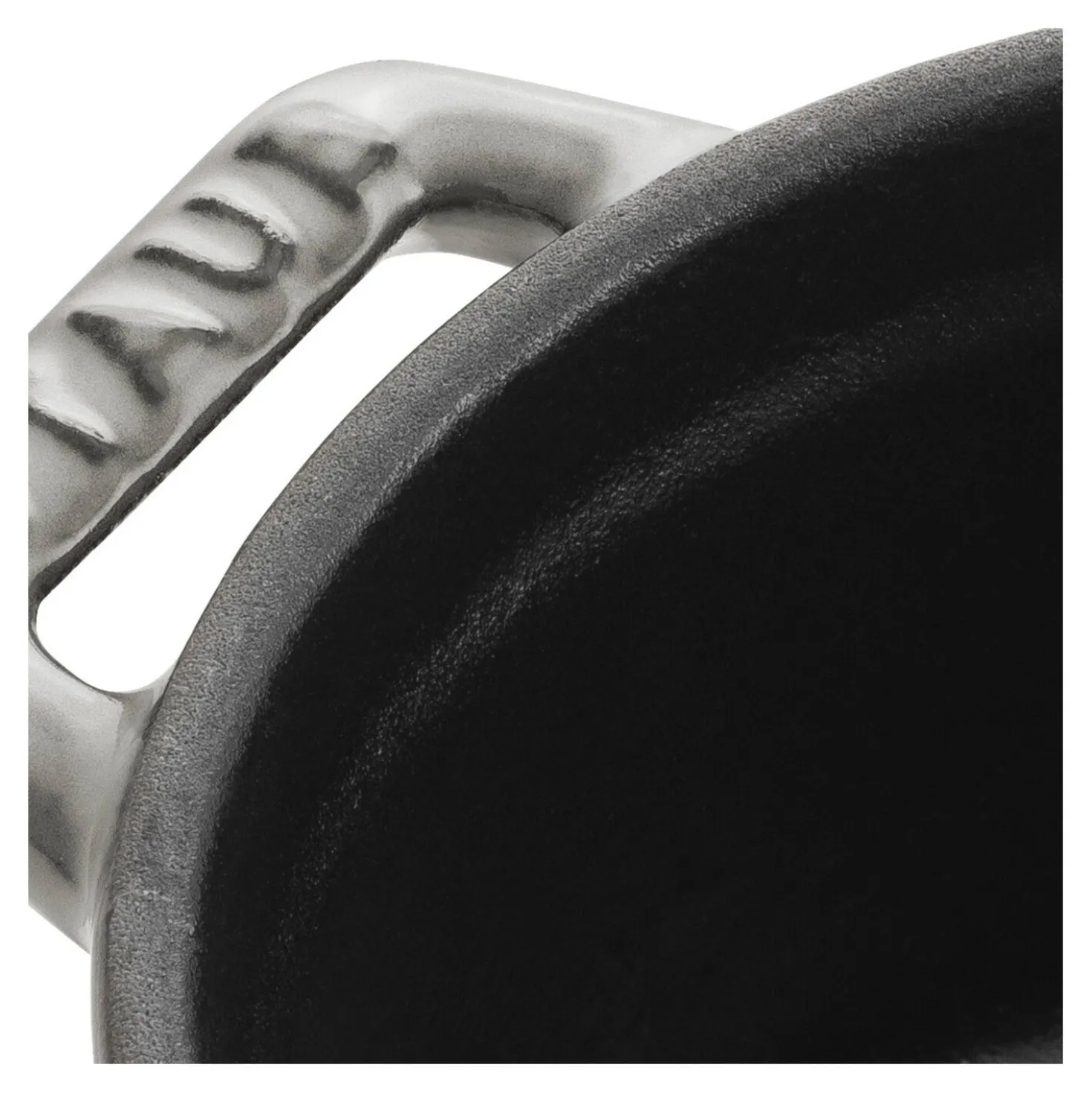 Mini Cocotte 10 cm, Rond(e), Gris graphite, Fonte