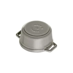 Mini Cocotte 10 cm, Rond(e), Gris graphite, Fonte