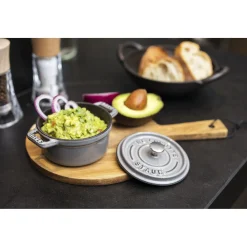 Mini Cocotte 10 cm, Rond(e), Gris graphite, Fonte
