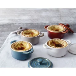 Mini Cocotte 10 cm, Rond(e), Gris antique, Céramique