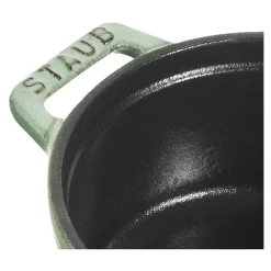 Mini Cocotte 10 cm, Rond(e), Sauge, Fonte