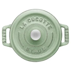 Mini Cocotte 10 cm, Rond(e), Sauge, Fonte