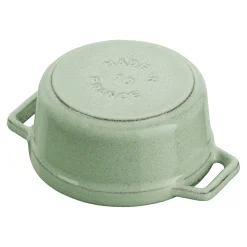 Mini Cocotte 10 cm, Rond(e), Sauge, Fonte