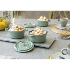 Mini Cocotte 10 cm, Rond(e), Sauge, Fonte