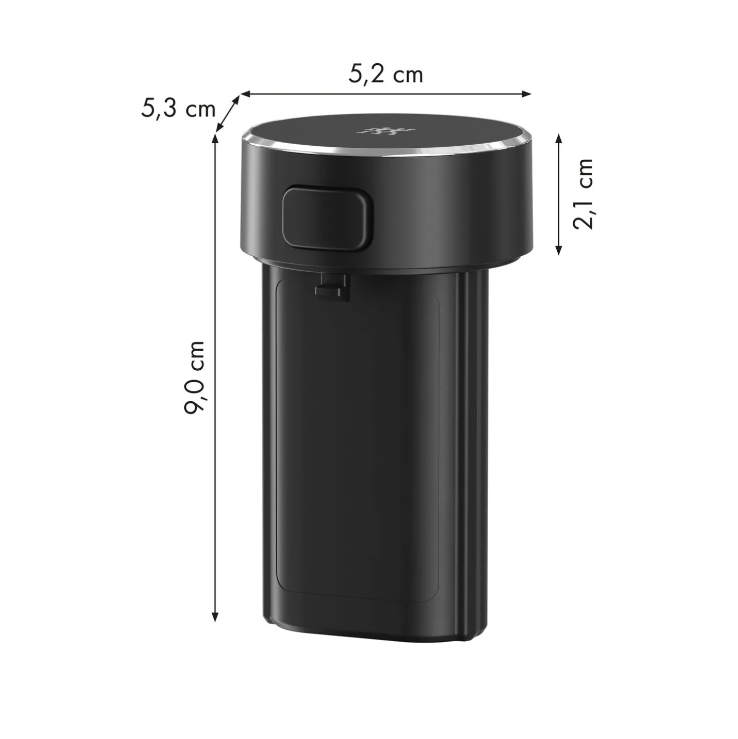 Mixeur plongeant sans fil avec balance digitale et hachoir, 5-pcs, noir
