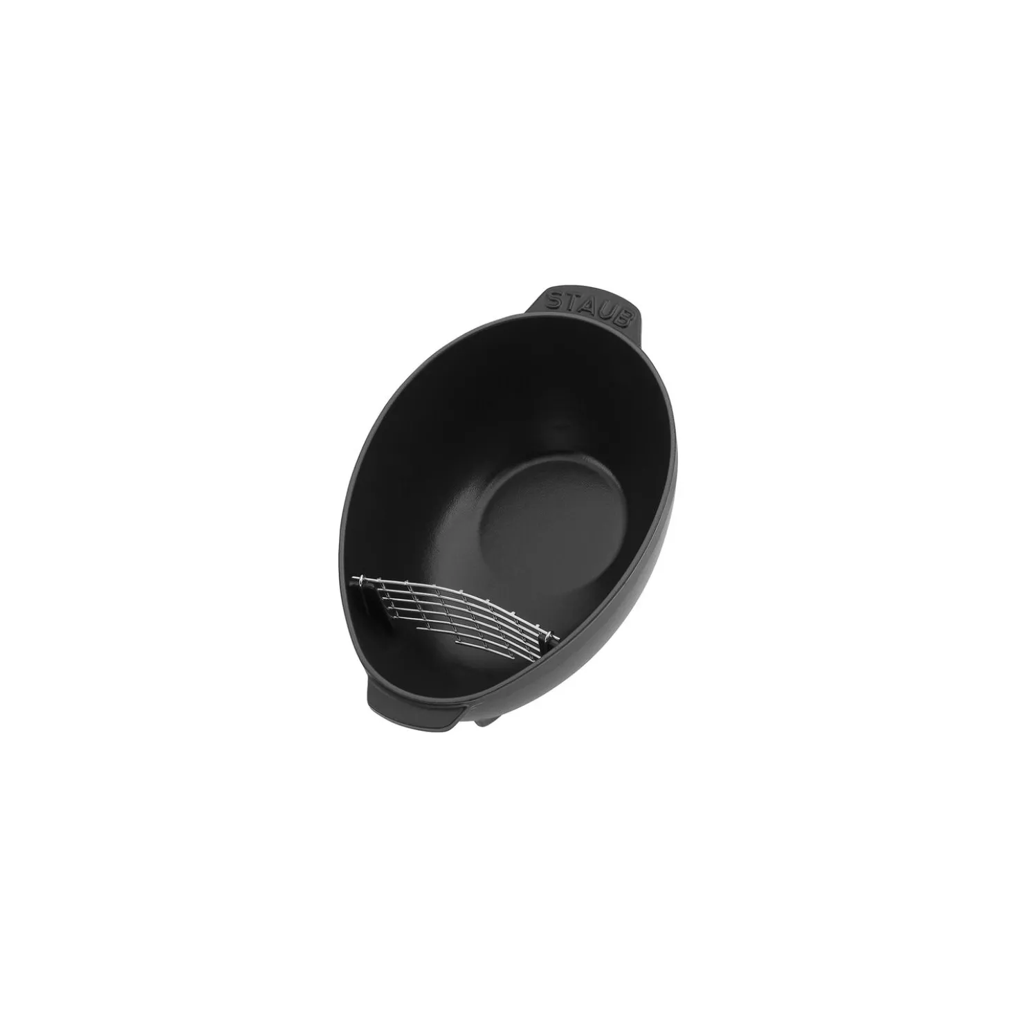 Moulière 25 cm, Fonte, Noir mat