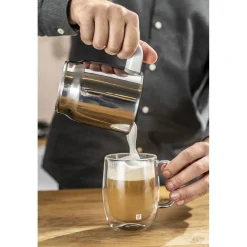 Mousseur à lait, 400 ml, Argent