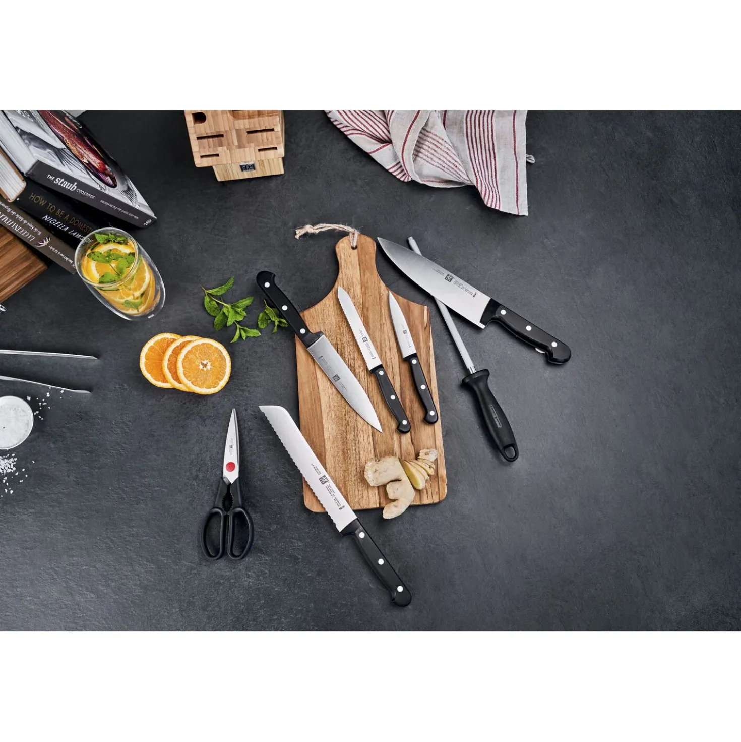8-pcs, Bloc de couteaux