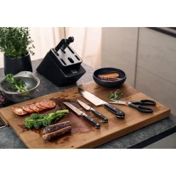 7-pcs, Bloc de couteaux, Anthracite