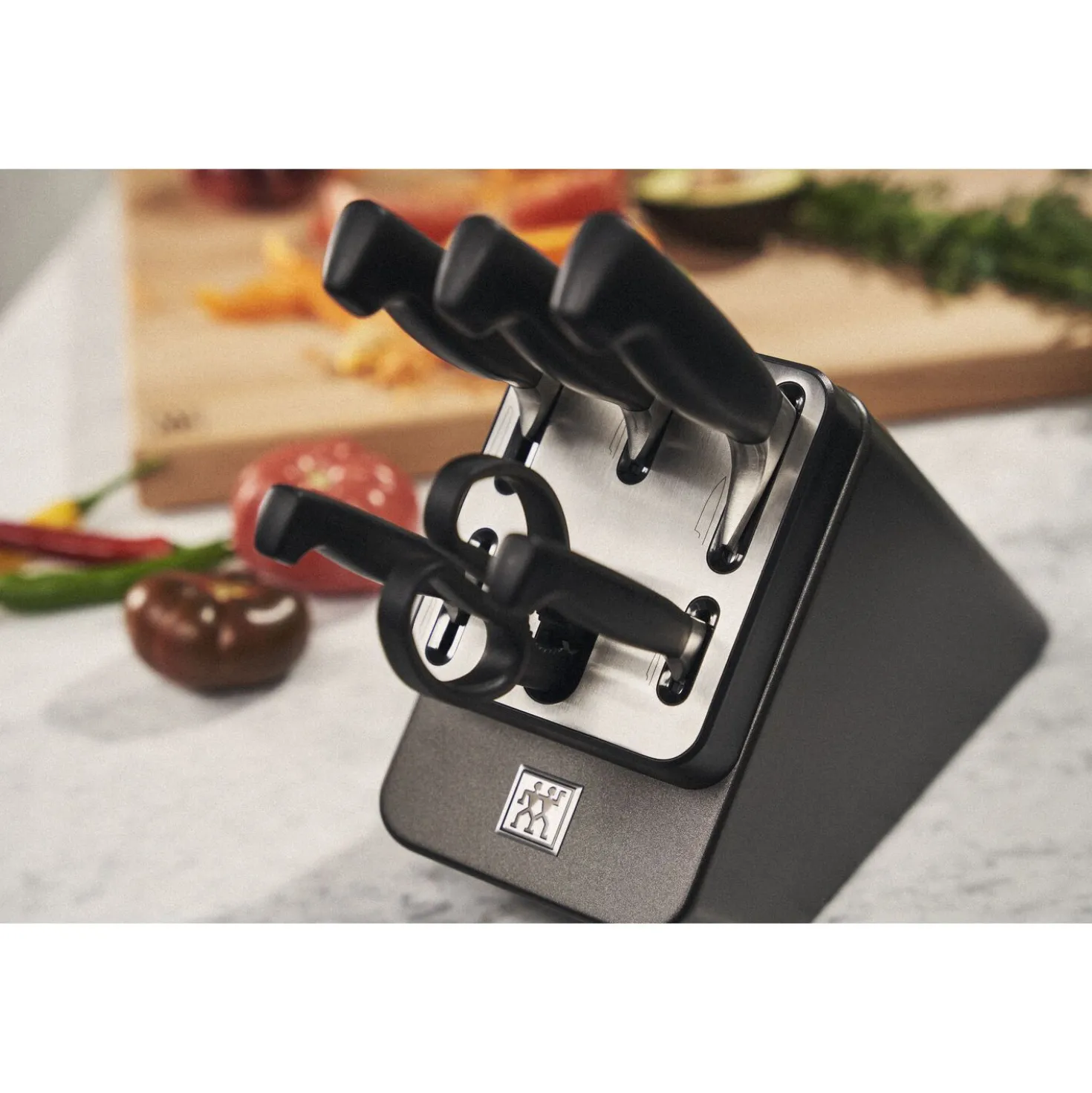 7-pcs, Bloc de couteaux, Anthracite