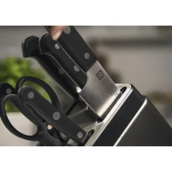 7-pcs, Bloc de couteaux, Anthracite