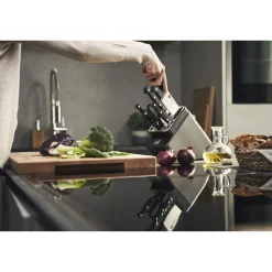 7-pcs, Bloc de couteaux, Anthracite