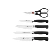 6-pcs, Bloc de couteaux, Blanc