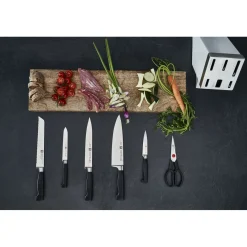 7-pcs, Bloc de couteaux, Blanc