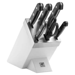 7-pcs, Bloc de couteaux, Blanc