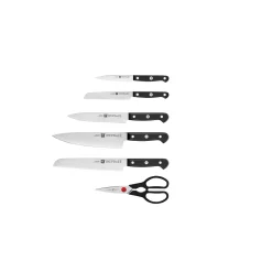7-pcs, Bloc de couteaux, Brun