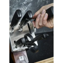 7-pcs, Bloc de couteaux, Brun