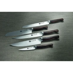 7-pcs, Bloc de couteaux, Brun