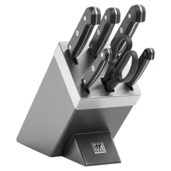 7-pcs, Bloc de couteaux, Gris